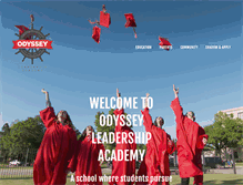 Tablet Screenshot of odysseyleadershipacademy.org